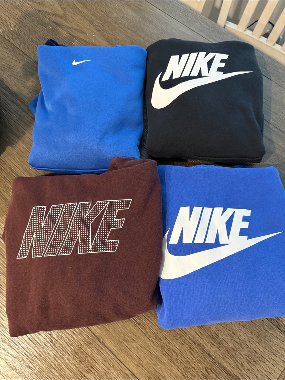 Nike Youth Hoodies Bundle Blue, Black, Maroon, & light blue Therm Fit